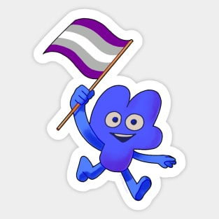 Greysexual Pride Flag Four! Sticker